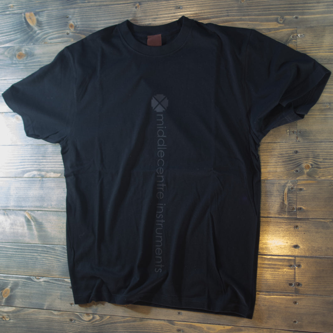 mci T-shirt A design - black on black